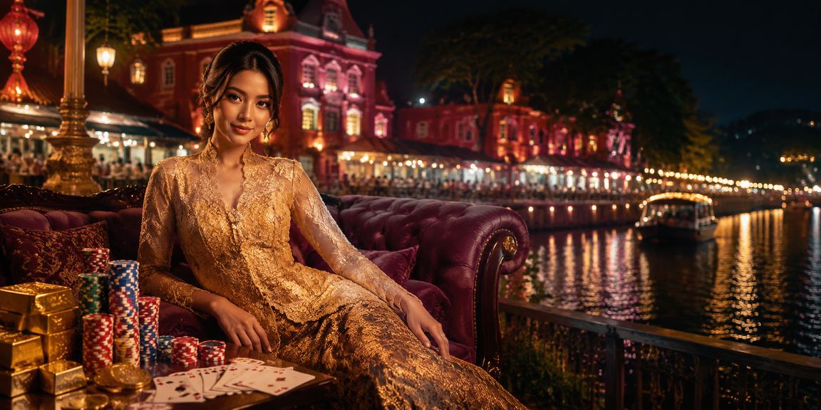 Pemain tempatan berpakaian kebaya menikmati permainan meja di Melaka